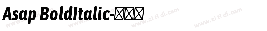 Asap BoldItalic字体转换